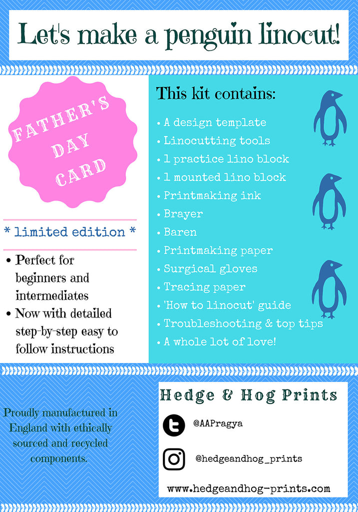 Father's Day Linocut Kit