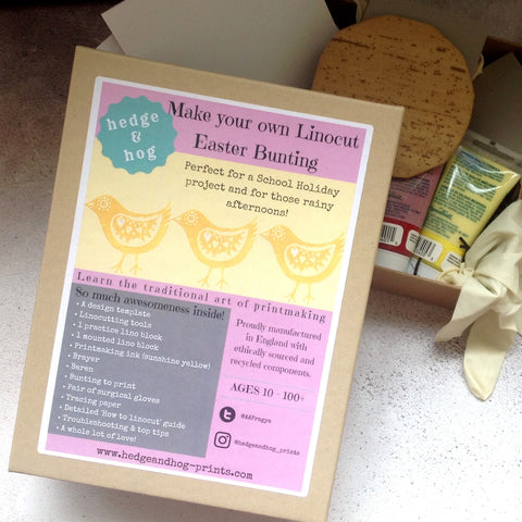 Easter Bunting Linocut Kit
