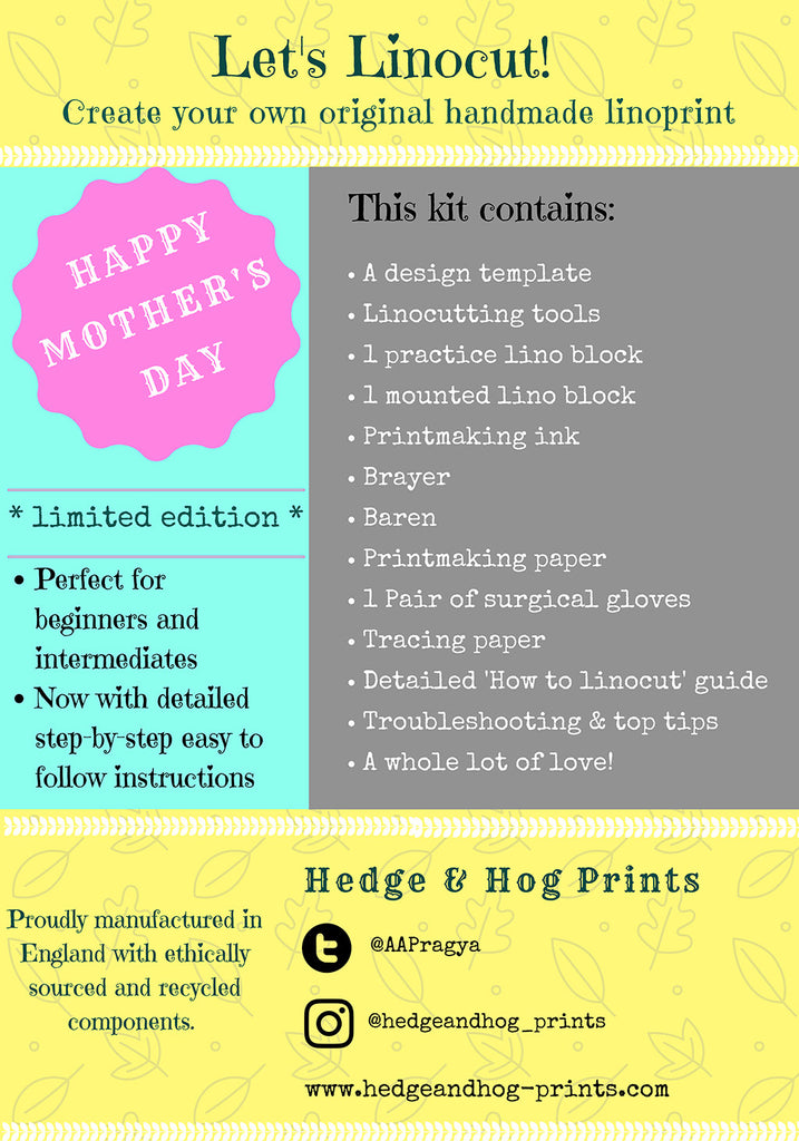 Mother's Day Linocut Kit