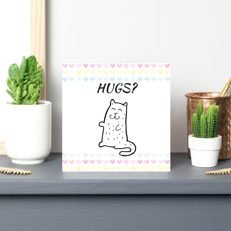 'Hugs' Greeting Card