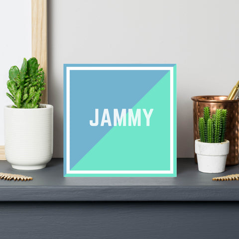 jammy-british slang-good luck card