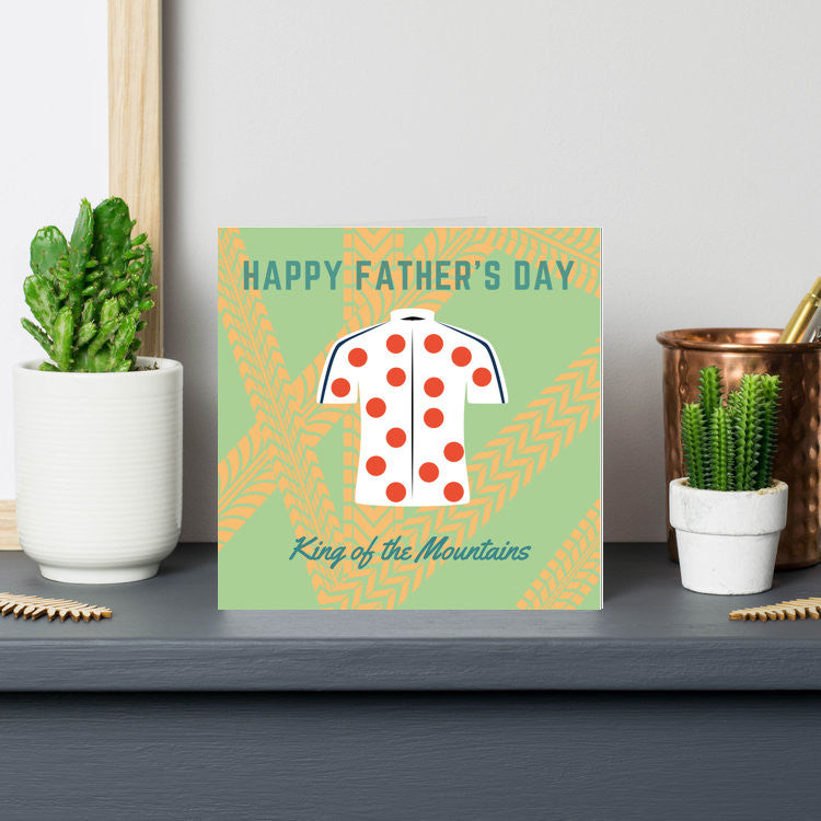 Father's Day 'King of Mountain' Cycling Jersey Card