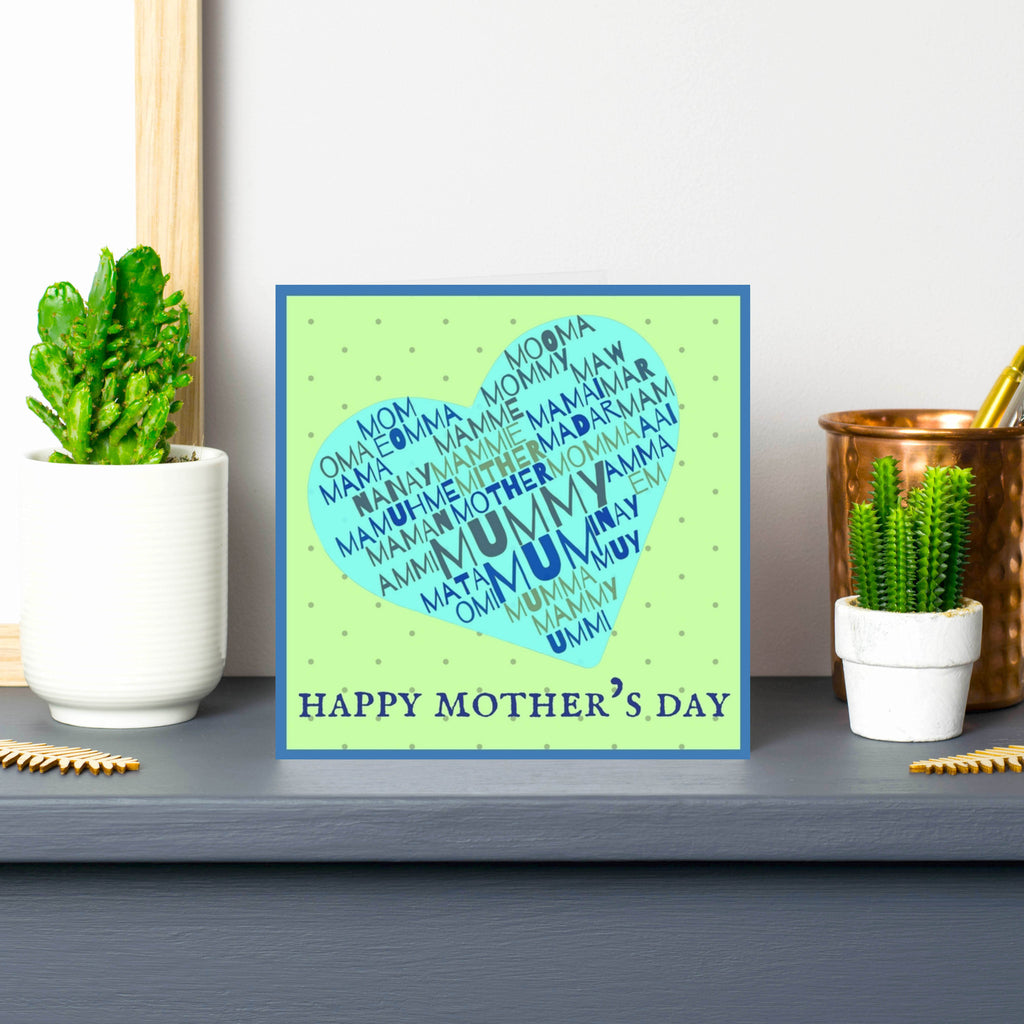 'Mum, Mummy, Ma, Mom' Mother's Day Card