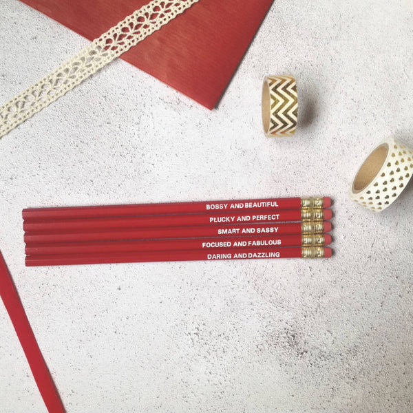 Girl Boss Pencils Set