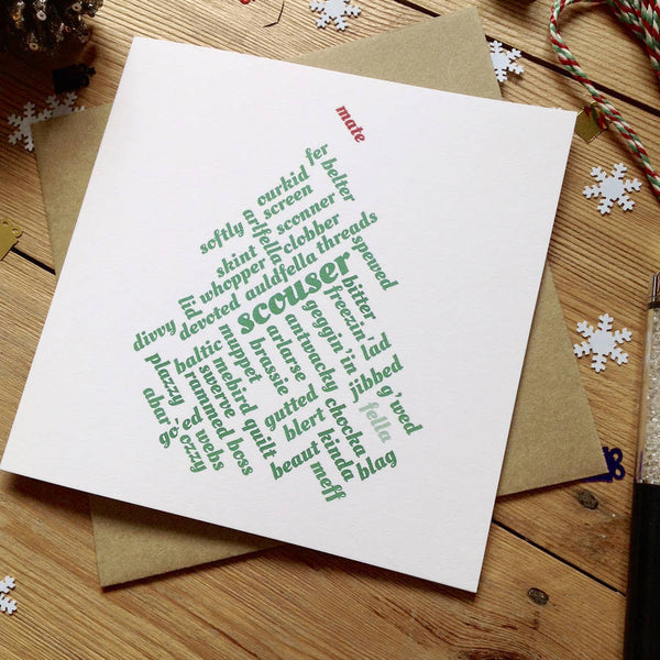 Liverpool ‘Mate’ Scouse Christmas Card