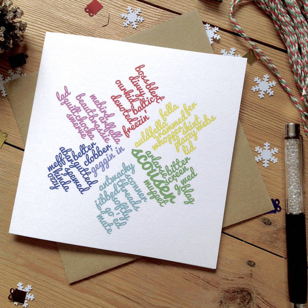 Liverpool Snowflake Christmas Scouse Card