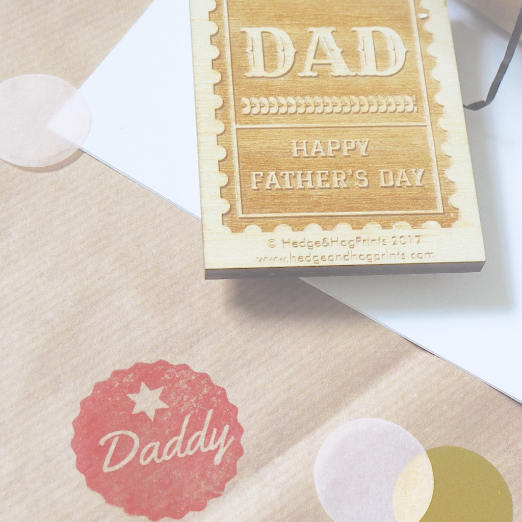 'Make your own Father's Day gifts' Block Printing Kit